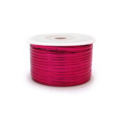 Wire strip, 5 mm, cyclamen color - 91 meters
