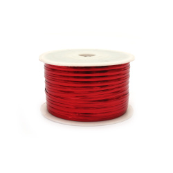 Wire band, 5 mm, red color - 91 meters
