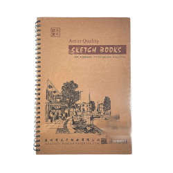 Sketchbook with spiral paper, 160 g, size 8k / 26.4x38 cm / -32 sheets