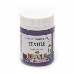 Stoc epuizat. Primeste notificare pe email cand produsul revine in stoc Vopsea acrilica pentru textile DECOLA Nevskaya paleta 50 ml violet light