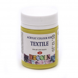 Vopsea acrilica pentru textile DECOLA Nevskaya paleta 50 ml galben lamaie