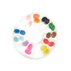 Decoration for gluingacrylic stone oval 8x6x2 mm 12 colors in a box ~ 24 pieces