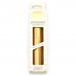 Stoc epuizat. Primeste notificare pe email cand produsul revine in stoc Folie decorativă culoare auriu 125 mm potrivită pentru imprimare caldă cu arc arc Fot folie -5 metri