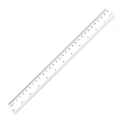 Plastic Ruler 30 cm, Transparent