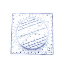 Șablon rotativ multifuncțional 11,8x11,8 cm