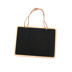 Rectangular Wooden Blackboard 160x120x3 mm with Rope