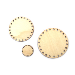 Smooth Wooden Round Bases Set 3 mm – Three Sizes (35, 76, 90 mm) Perfect for Art Projects, Coasters & Creative Decorations