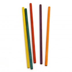 Wooden Sticks for Decoration 150x5 mm colored 20 pieces
