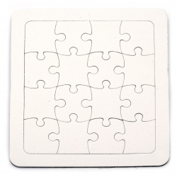 190x170 mm puzzle for decoration white color 