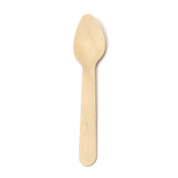 Unfinished Wooden Spoon for Crafts 110x25 mm -10 pieces