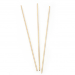 Wooden sticks for modeling toy making, handmade pencil holders 300x3.8 mm - 10 pieces