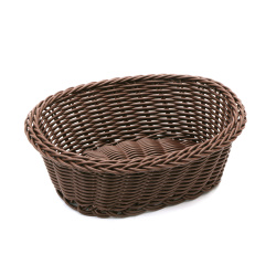Plastic Basket, 200x165x70 mm, Brown Color