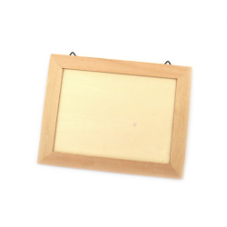 Wooden photo frame, 180x140 mm, for hanging