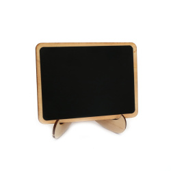 Mini Chalkboard Sign with Easel Stand, Size: 100x75 mm, Wooden Blackboard for Message Board, Place Card, Home Decor, Party & Event Decoration