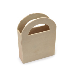 Ξύλινη μολυβοθήκη 120x90x30 mm τσάντα