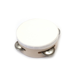 Tamburină din lemn cu tambur 100x40 mm