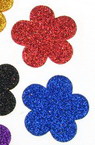 Brocade Flower for  Embellishment, Mix Colors /EVA foam material/  33x2mm - 10 pcs.