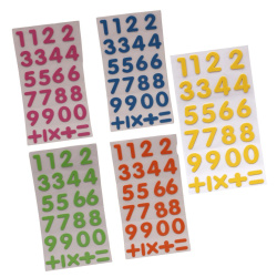 Самозалепващи цифри и знаци фоам /EVA материал/ 38 мм АСОРТЕ цветове -25 броя