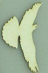Pigeon made of chipboard for scrapbook projects, decoration of cards, frames 35x60x1 mm - 2 pieces