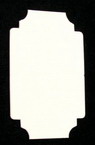 Scrapbook Tags made of Chipboard / 72x44 mm - 4 pieces
