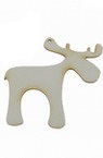 Deer made of chipboard for various of decoration 50x50x1 mm - 2 pieces