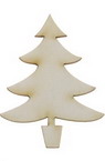 Christmas tree made of chipboard 50x35x1 mm - 2 pieces