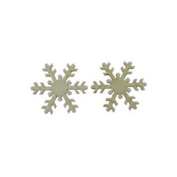 Snowflake made of chipboard 50x1 mm - 2 pieces
