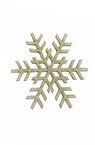 Snowflake made of chipboard for winter decoration 50x1 mm - 2 pieces