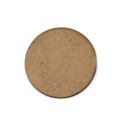Circle MDF for Decoration, 58x3 mm - 4 pieces