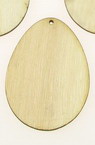 Wooden egg for decoration 55x40x3 mm -1 piece