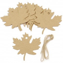 Not Available Online. You can also buy at EM ART stores and at 0884400631 Kraft Cardboard Autumn Leaf Tags with jute cord 8x8 cm -12 pieces