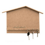 Закачалка за ключове MDF къща с 7 бр кукички 28x23 см