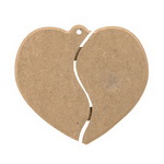 MDF panel for decoration heart 23x20.5 cm