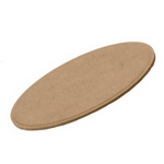 MDF panel for decoration oval 20x15 cm