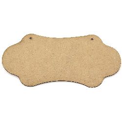 MDF plate for decoration 29.5x11 cm