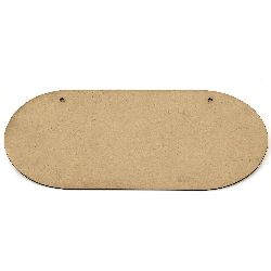 MDF plate for decoration 30x12 cm