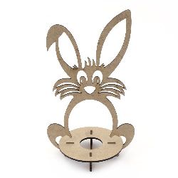 Suport MDF pentru decorare iepure pentru 1 ou 21x11,5 cm