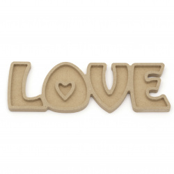MDF Wooden lettering for decoration "Love" 215x70x10 mm  