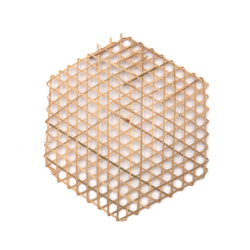 Hexagonal Bamboo Grid for Arranging, 260x280 mm 