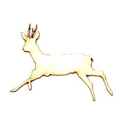 Deer from chipboard for embellishment of cards, albums 40x50x1 mm - 2 pieces