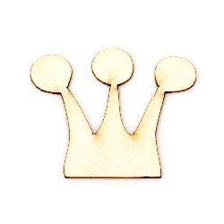 Crown of chipboard 40x50x1 mm - 2 pieces
