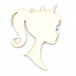 Princess made of chipboard for albums, prom greetings cards, various decorations making 110x82 mm