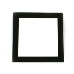 Ramă din carton, dimensiune exterioară 24x24 cm, cu folie izolatoare și bandă adezivă cu două fețe, negru