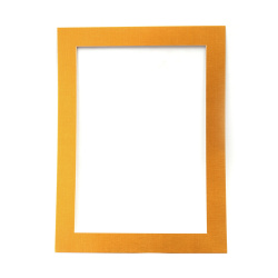 Единична рамка от картон 700 г/м2 за хартия А3 с външен размер 49x36.7 см цвят злато