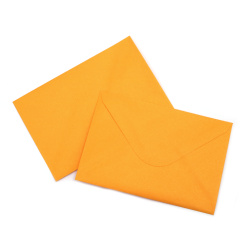 Pearl Card Envelope with Relief 105x155 mm, Yellow Color - 10 pieces