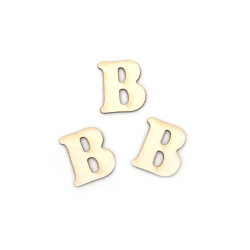 Букви от бирен картон 2 см шрифт 2 буква В -5 броя