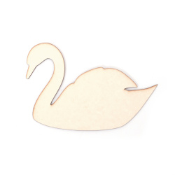 Chipboard Album Base Swan Shape, 17x12 cm