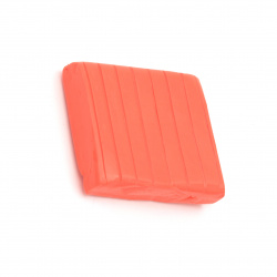 Polymer clay orange red -50 grams