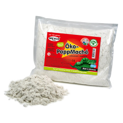 Ecological Dry Papier-Mâché Mix, Unbleached, Self-Hardening - 250 grams
