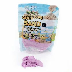 Цветен пясък за аранжиране и декорация цвят лилав - 500 грама